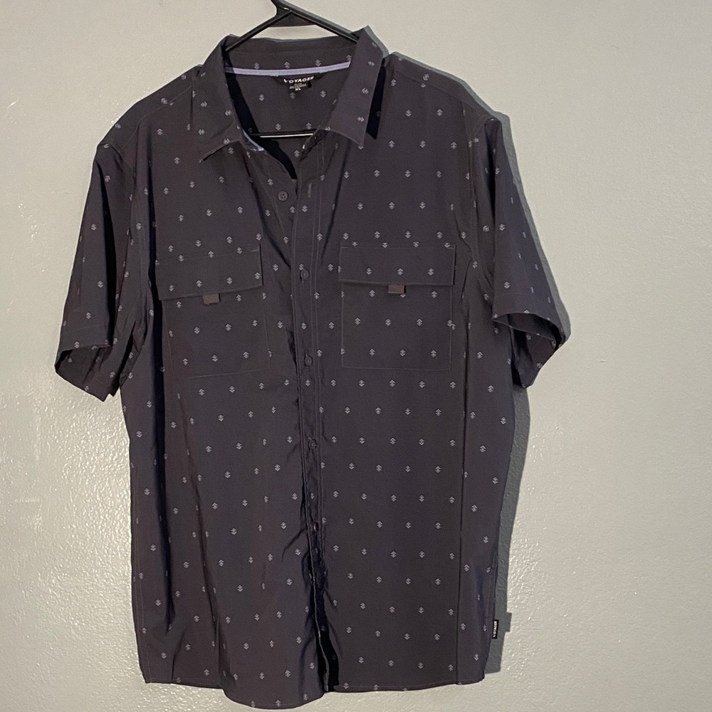 Stylish Charcoal Button Down Shirt